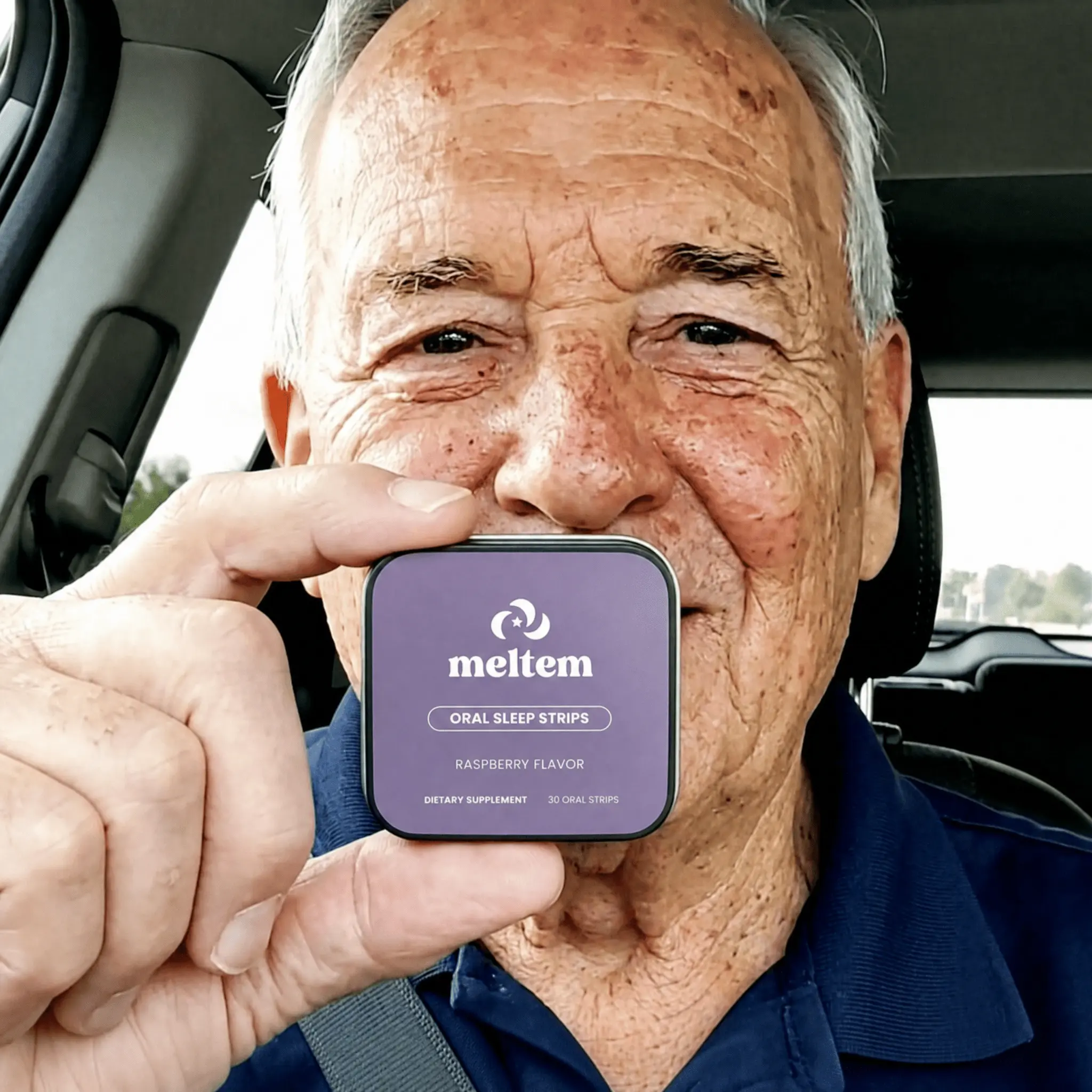 Patrick J holding his pack of Meltem